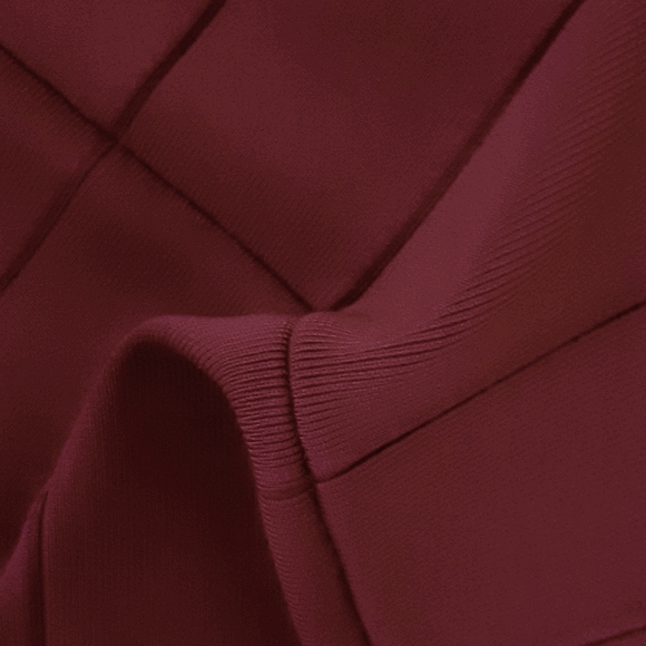 BCBG MaxAzria 🍷 Wine Red Bandage Skirt - Picture 5 of 5